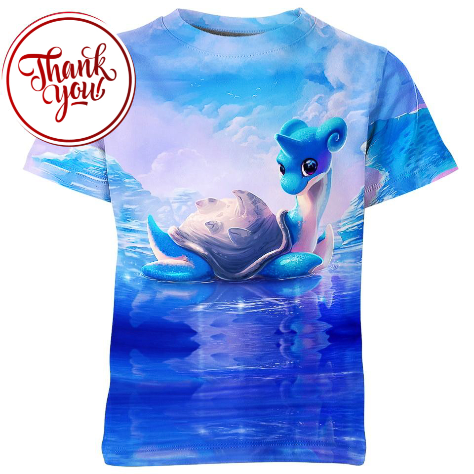 Lapras Pokemon 3D Print Unisex T-Shirt