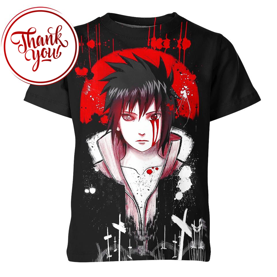The Blood Eyes Sasuke 3D Print Unisex T-Shirt