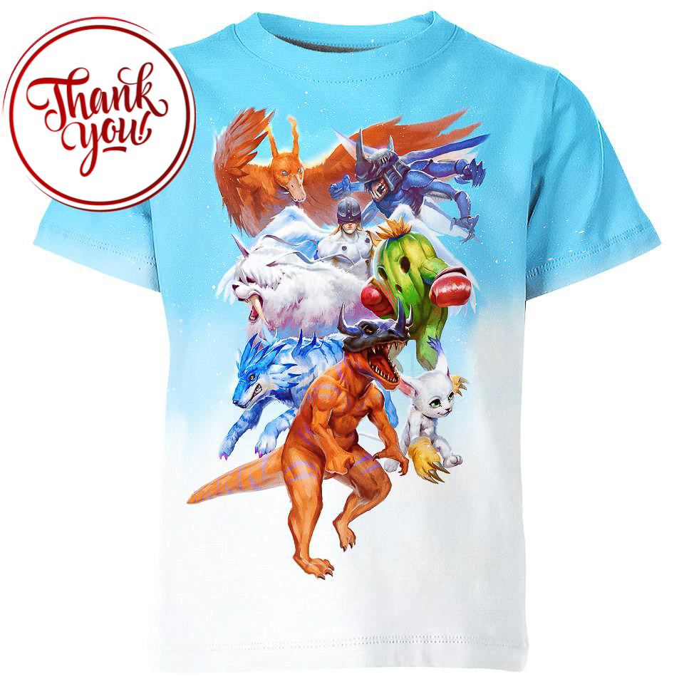 Digimon Real Life - Anime 3D Print Unisex T-Shirt