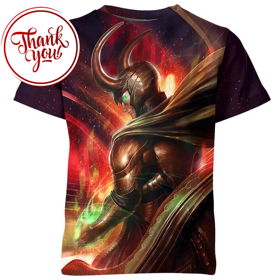 God Of Mischief - Loki 3D Print Unisex T-Shirt