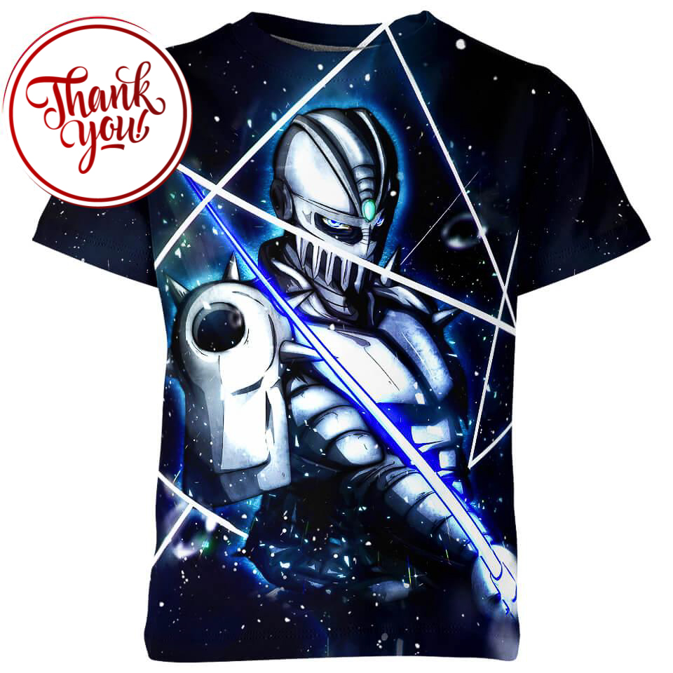 Silver Chariot Jojos 3D Print Unisex T-Shirt