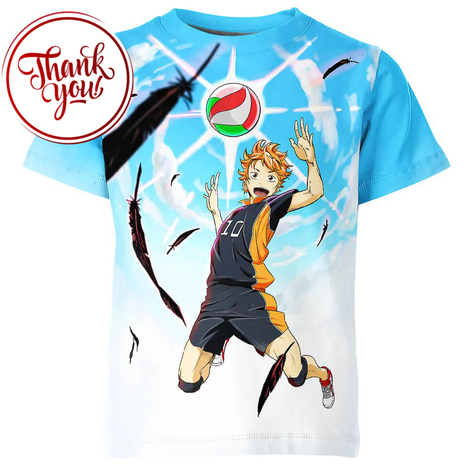 Hinata Shoyo in Haikyuu 3D Print Unisex T-Shirt