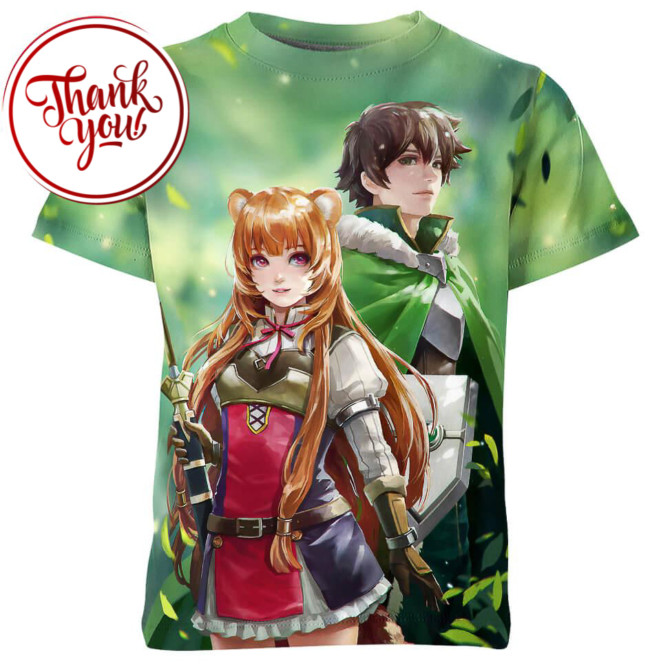 Raphtalia and Naofumi - Anime 3D Print Unisex T-Shirt