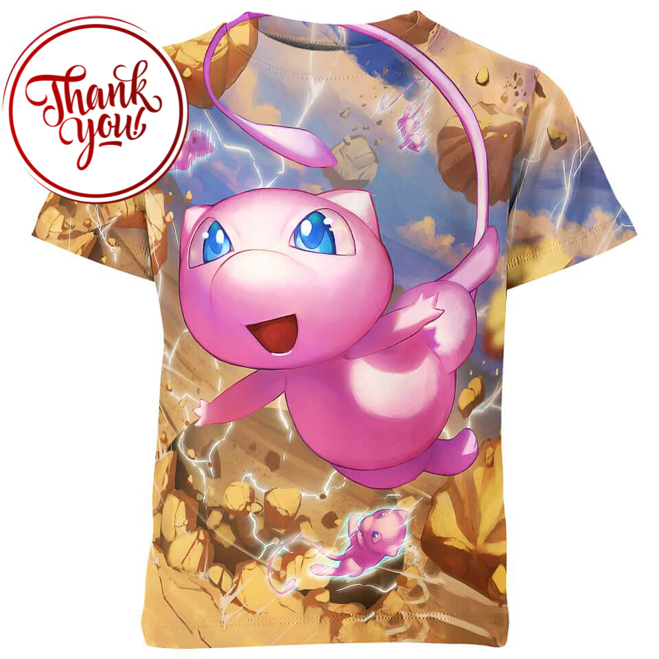 Mew Pokemon 3D Print Unisex T-Shirt