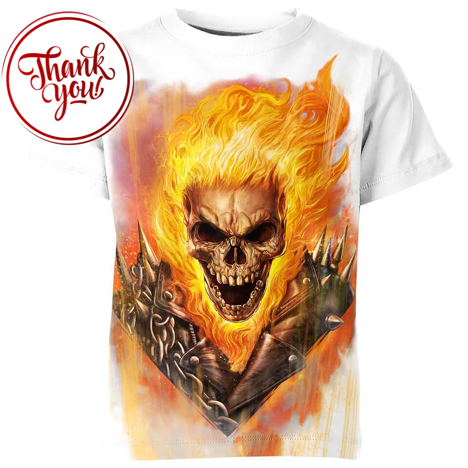 Marvel Ghost Rider 3D Print Unisex T-Shirt