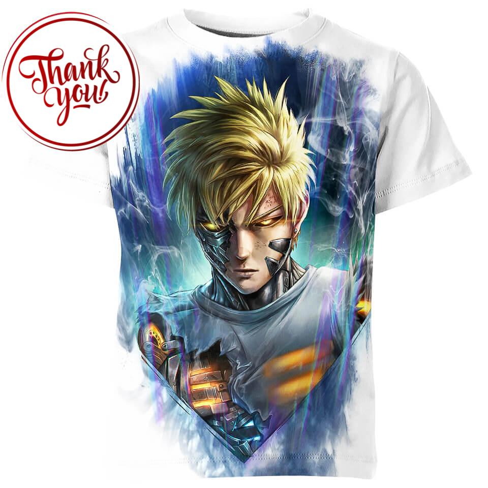 Genos One Punch Man 3D Print Unisex T-Shirt