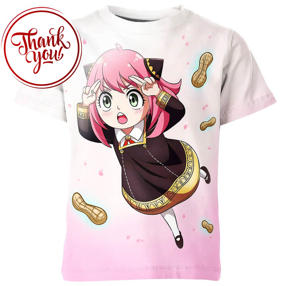 Anya Forger Chibi - Spy x Family 3D Print Unisex T-Shirt