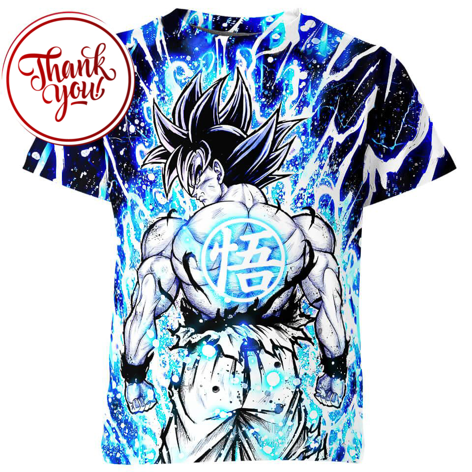 Super Saiyan Blue Goku 3D Print Unisex T-Shirt