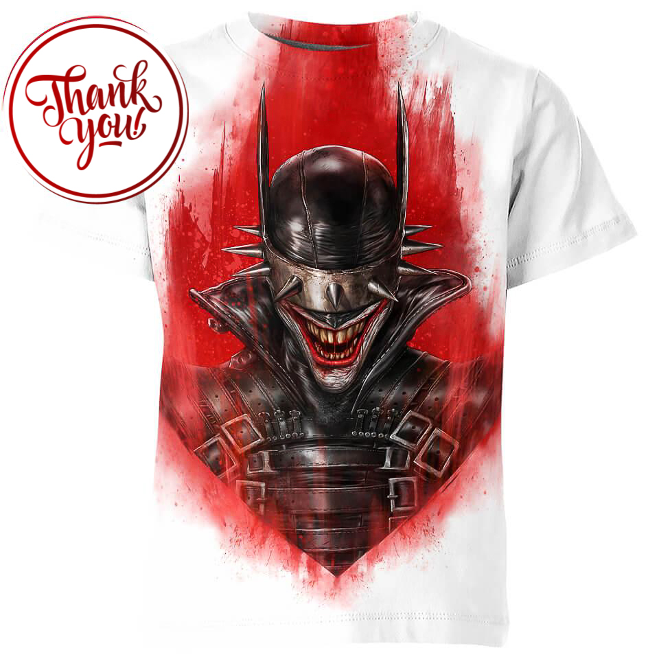 Bloodthirsty Batman Who Laugh 3D Print Unisex T-Shirt
