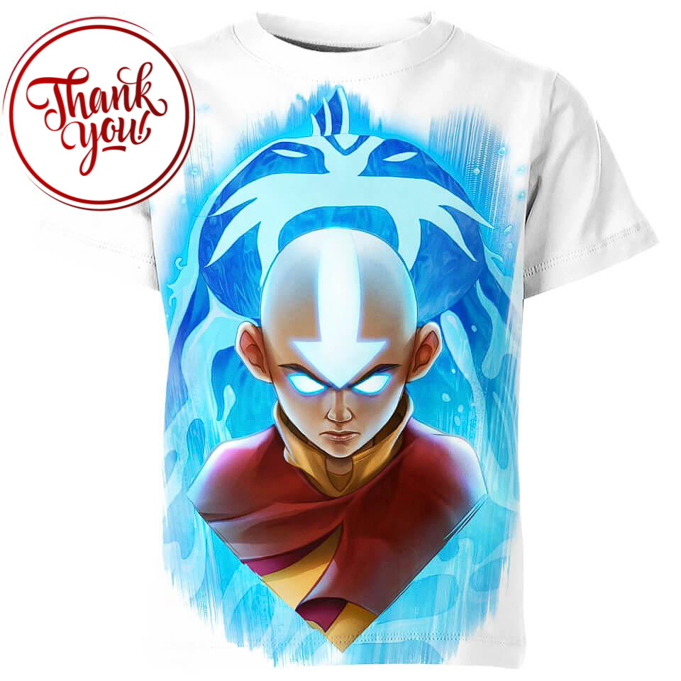 Aang Elements Unleashed Avatar 3D Print Unisex T-Shirt