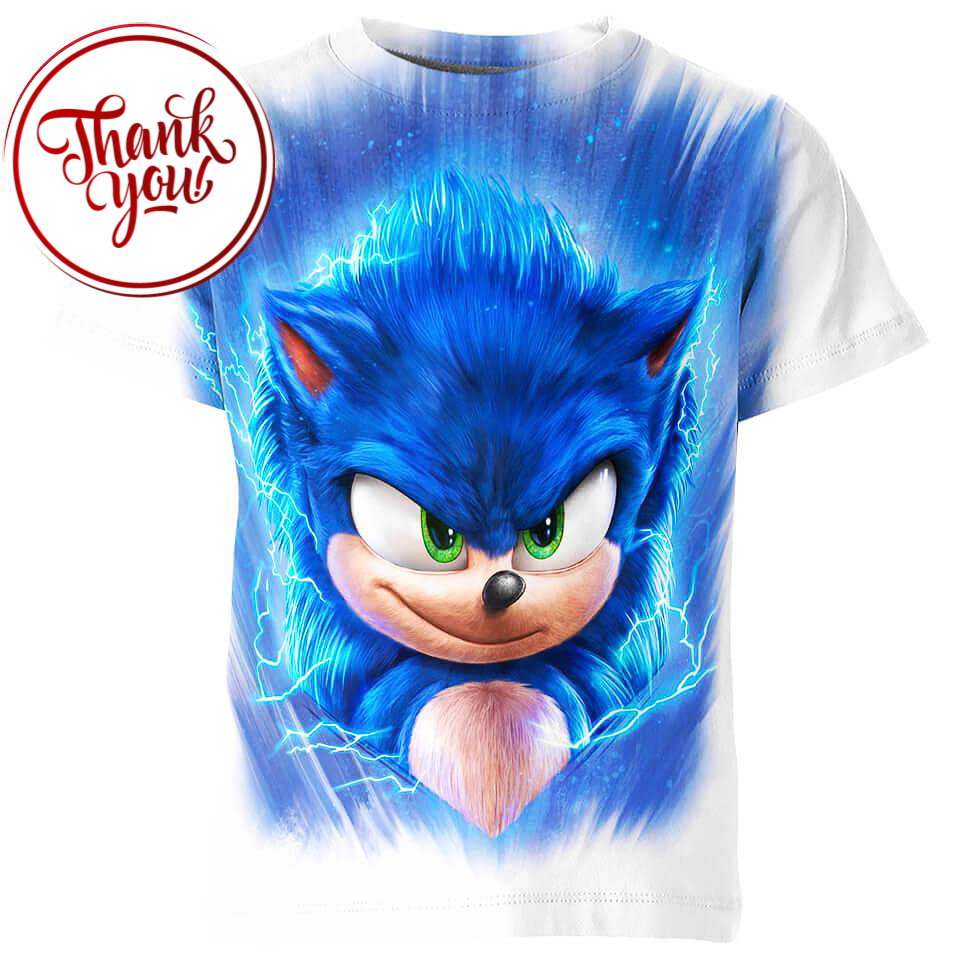 Sonic the Hedgehog 3D Print Unisex T-Shirt