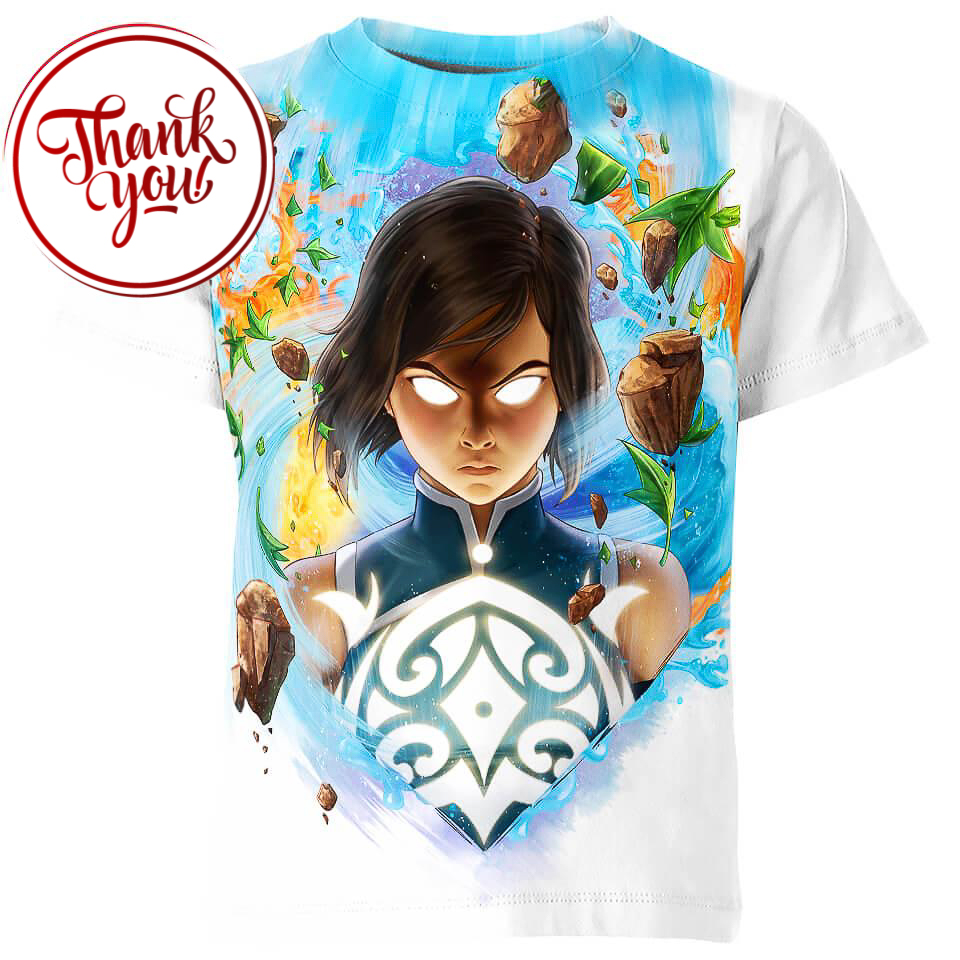 Korra Avatar 3D Print Unisex T-Shirt