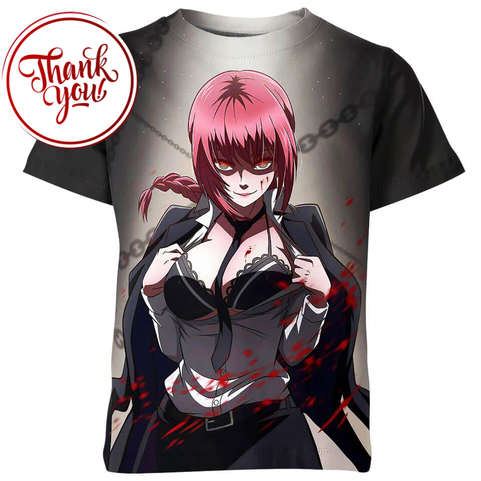Makima Chainsaw Man 3D Print Unisex T-Shirt