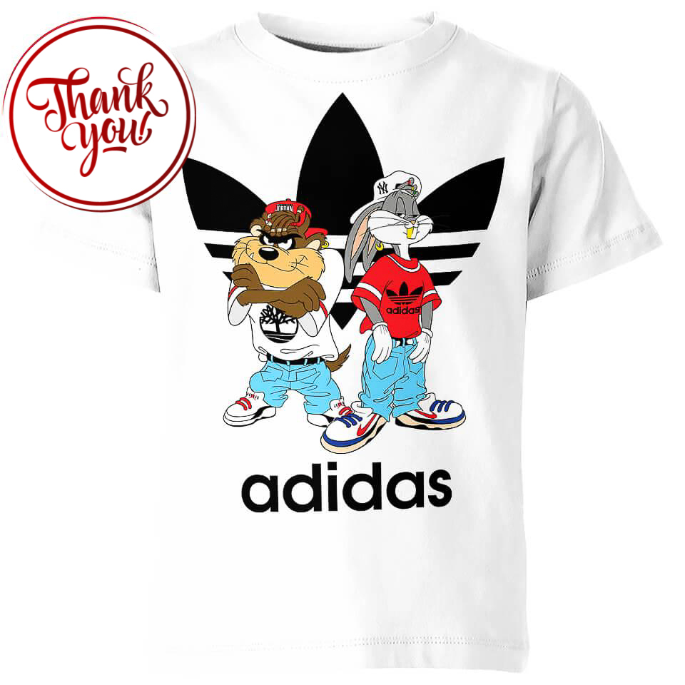 Taz and Bunny Bugs 3D Print Unisex T-Shirt
