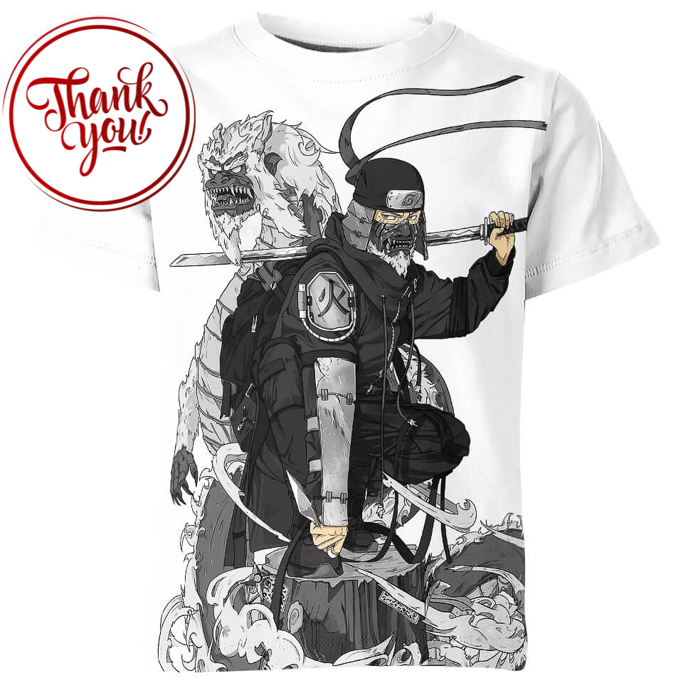 Hiruzen Sarutob Naruto 3D Print Unisex T-Shirt