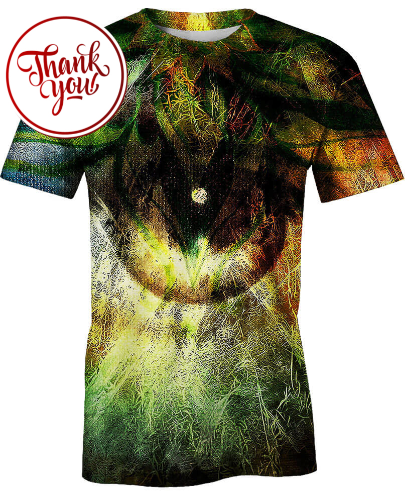 MYSTERIOUS EYES AND GREEN 3D Print Unisex T-Shirt