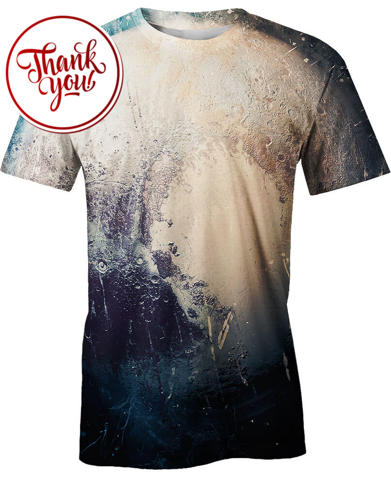 Planet Art - Pluto 3D Print Unisex T-Shirt