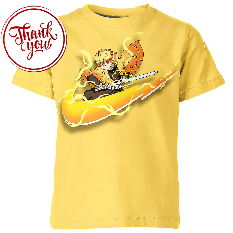 Demon Slayer Zenitsu 3D Print Unisex T-Shirt