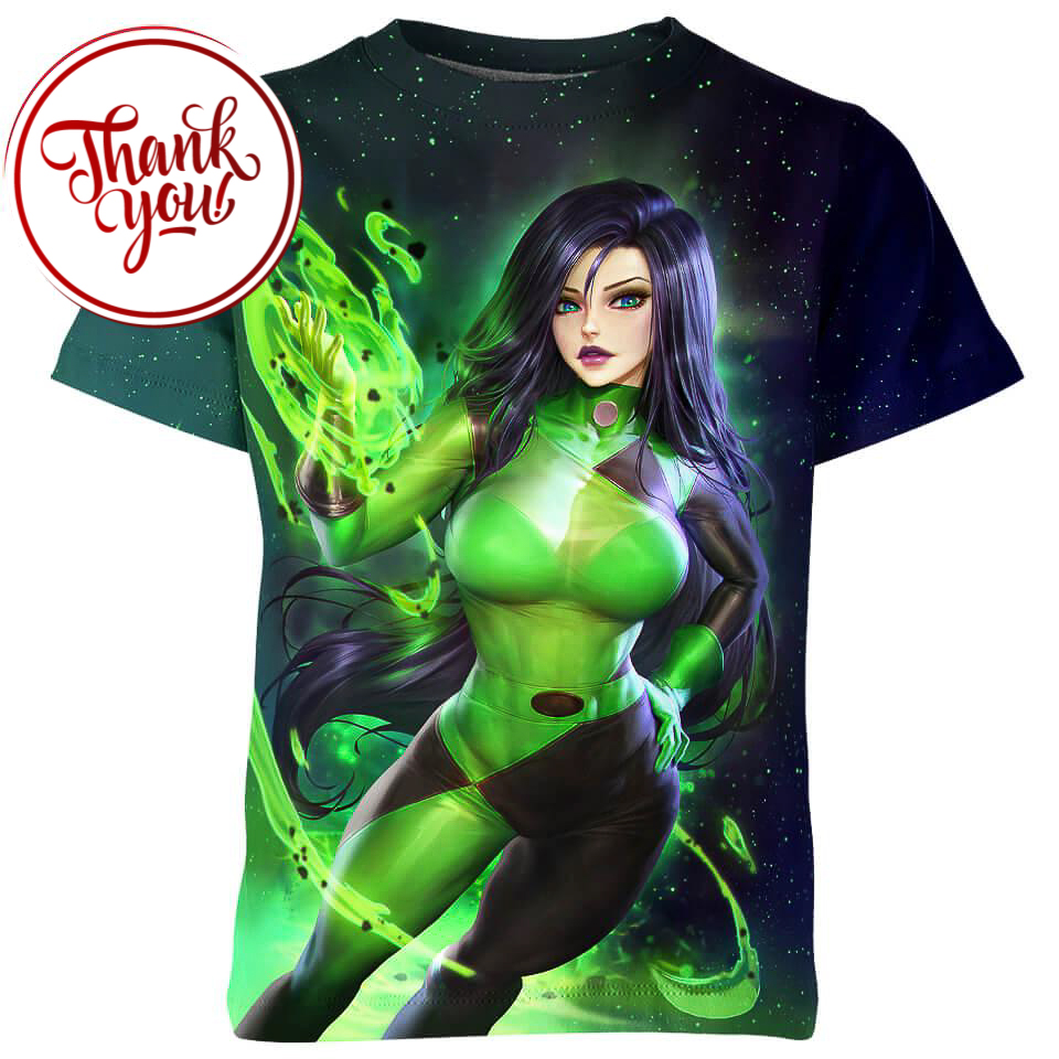 Shego - Kim Possible Cartoon 3D Print Unisex T-Shirt