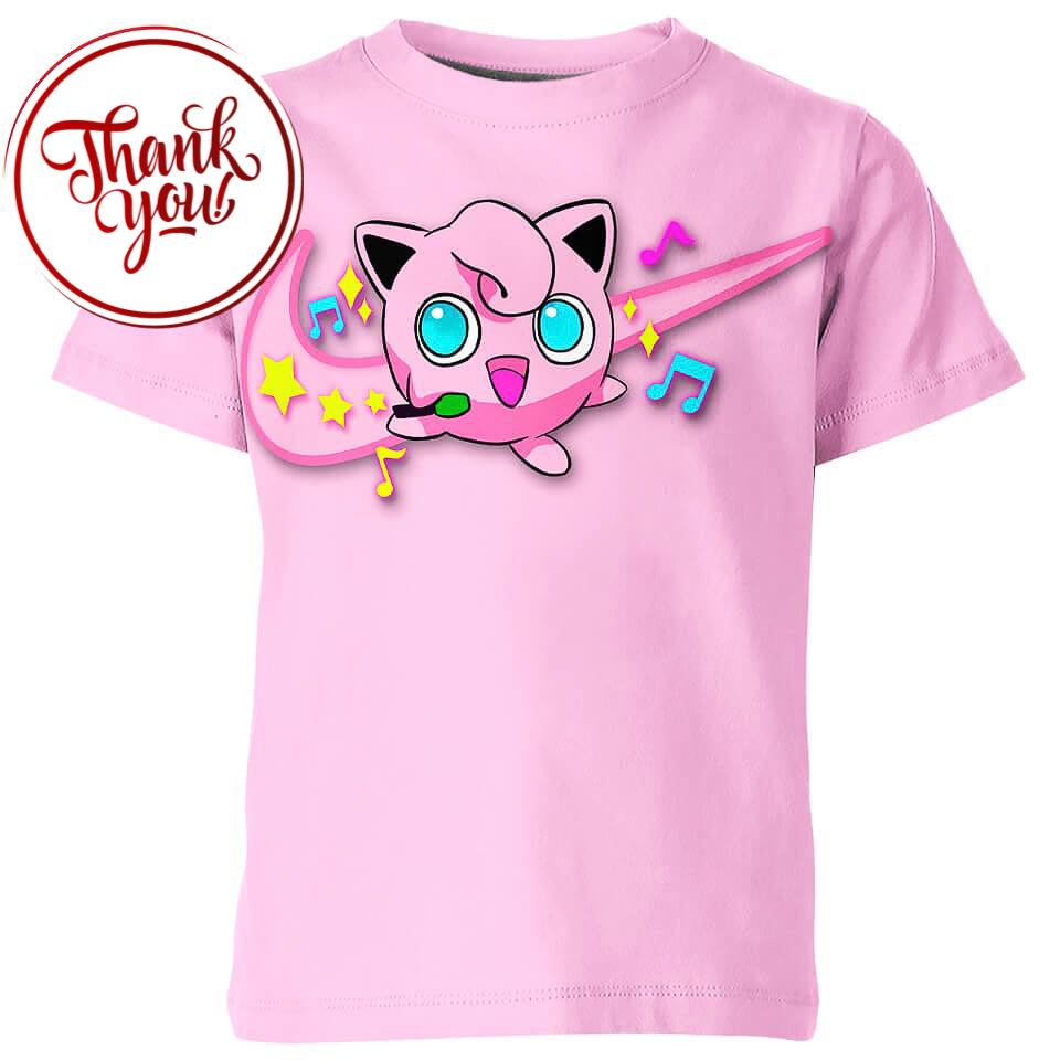 Jigglypuff Pokemon 3D Print Unisex T-Shirt