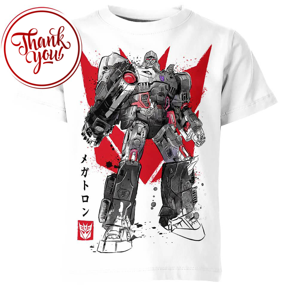 Destruction sumi-e Transformers 3D Print Unisex T-Shirt