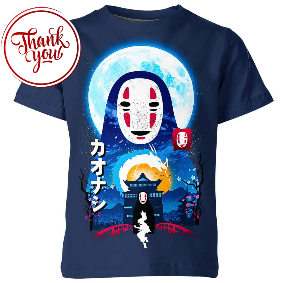 No Faceless Spirited Away 3D Print Unisex T-Shirt