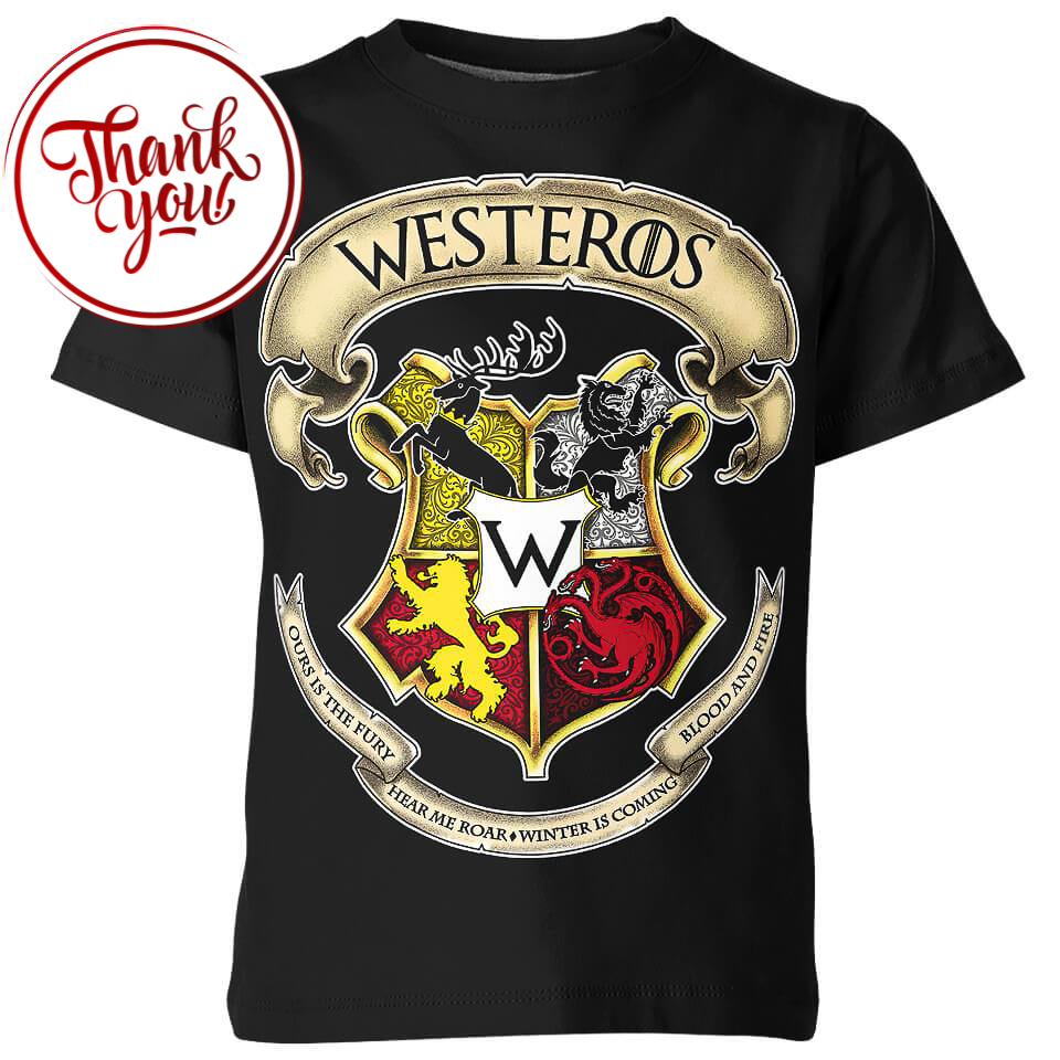 Westeros School Game of Thrones 3D Print Unisex T-Shirt