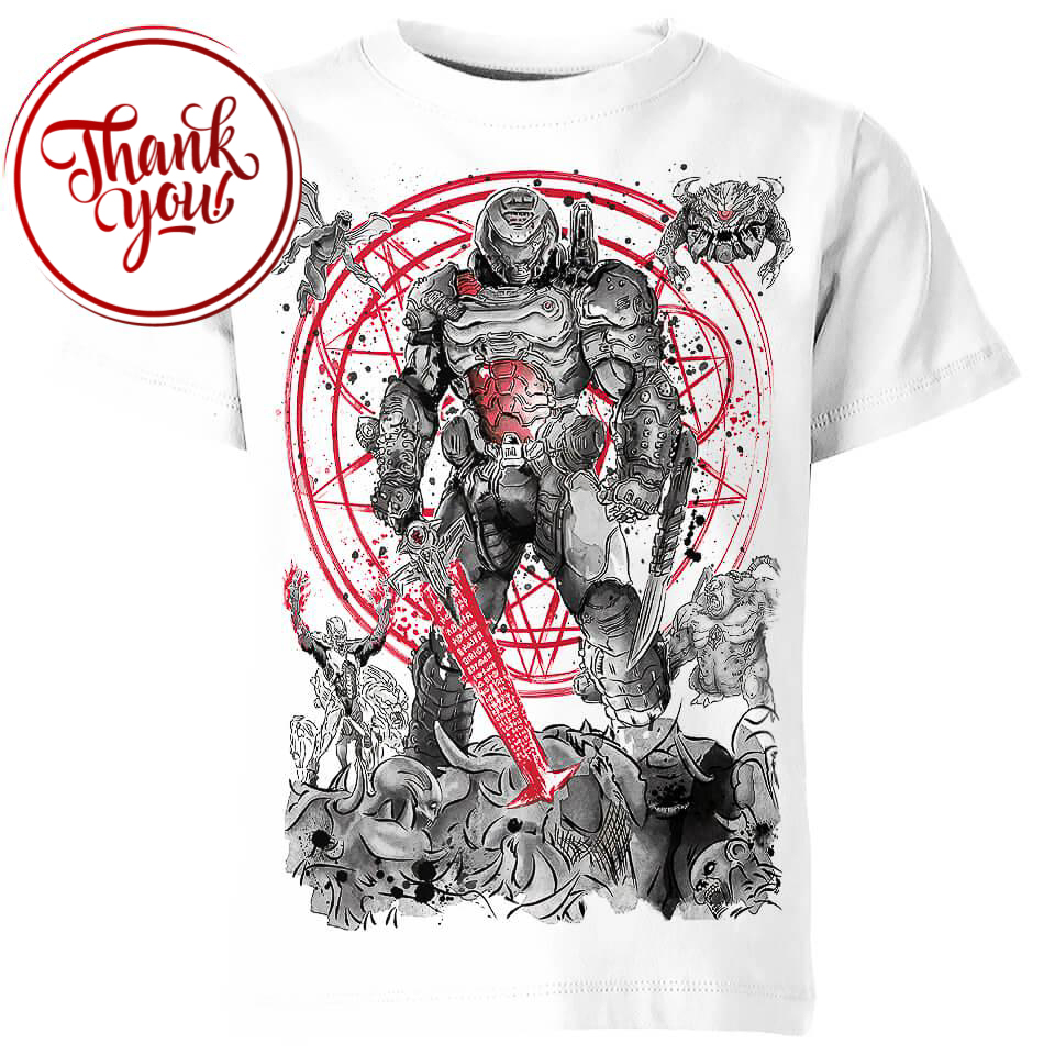 The Hell Walker Doom Eternal Game 3D Print Unisex T-Shirt
