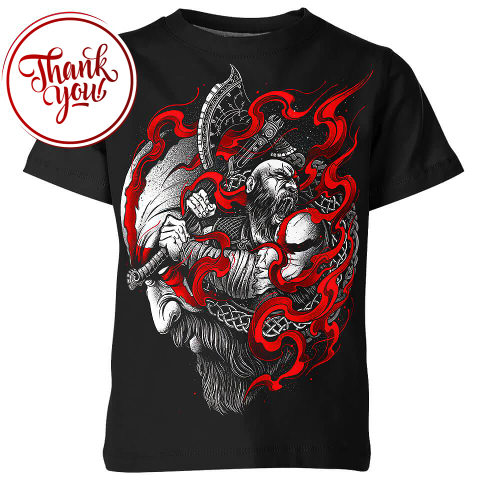 Prepare For War - Kratos God of War Game 3D Print Unisex T-Shirt