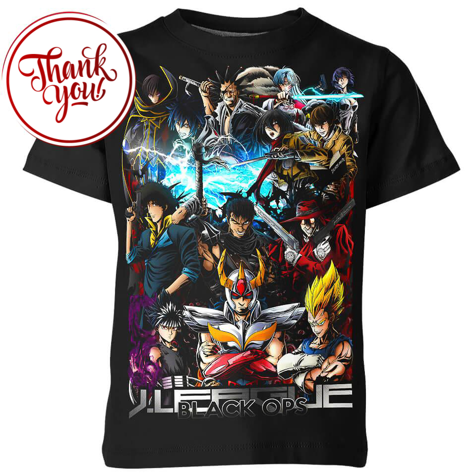 Black Ops Anime 3D Print Unisex T-Shirt