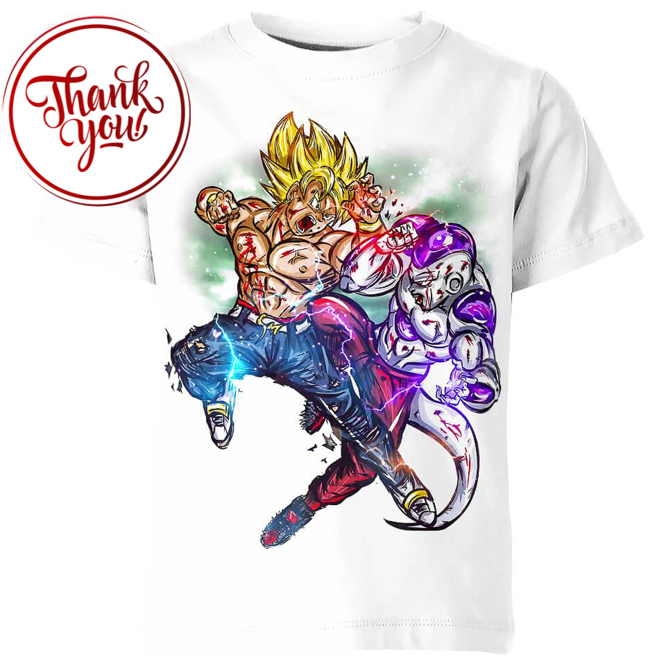 Stunning Frieza and Goku 3D Print Unisex T-Shirt