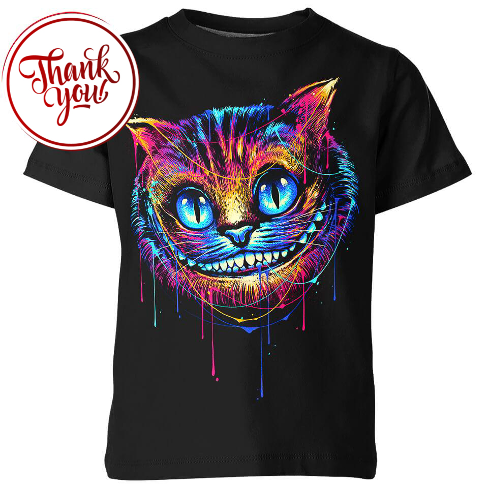 Colourful Cheshire Cat 3D Print Unisex T-Shirt