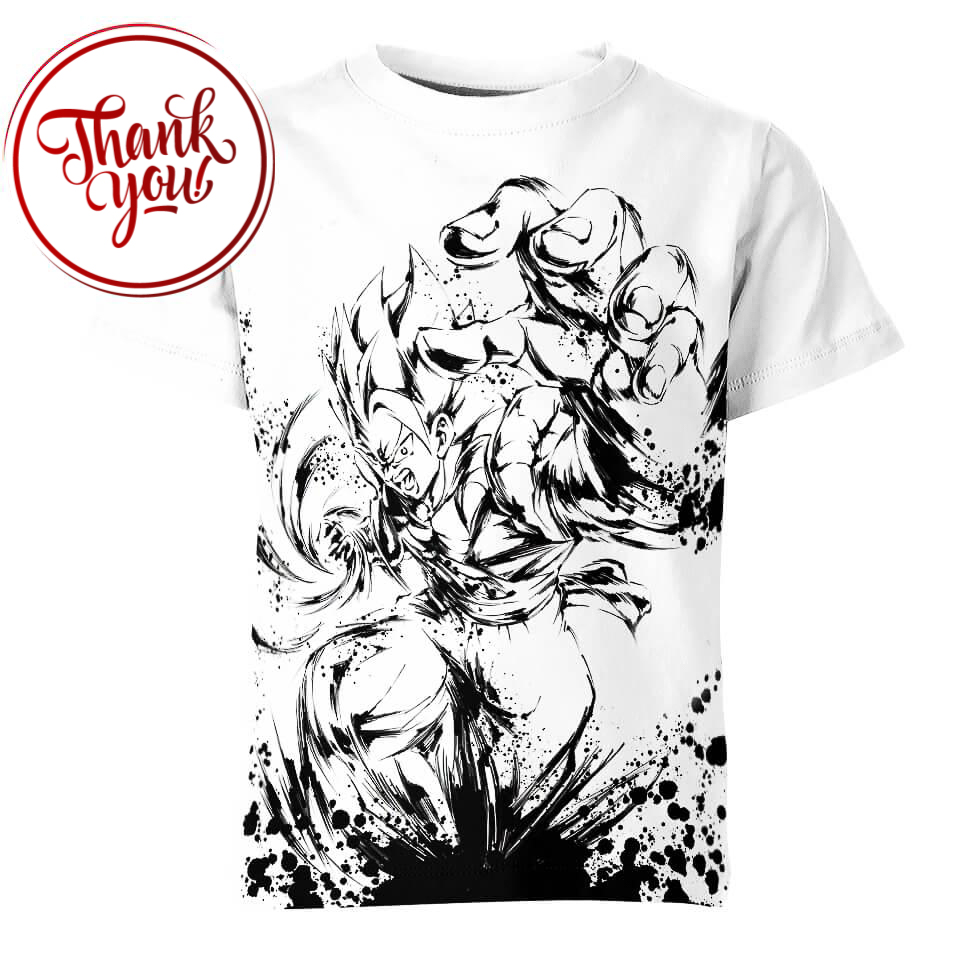 Gogeta Ink Dragon Ball 3D Print Unisex T-Shirt