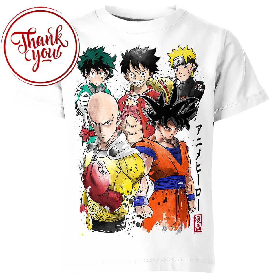 Heroes Anime 3D Print Unisex T-Shirt