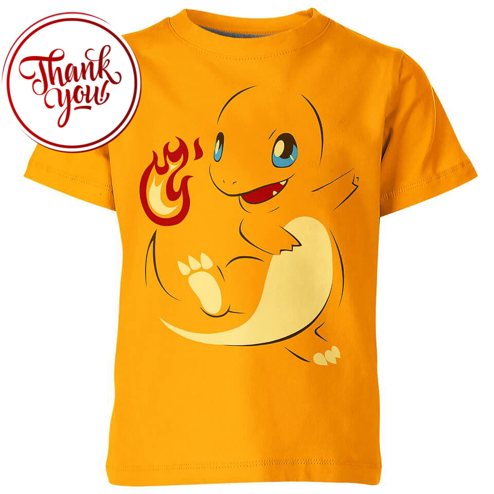 Cute Charmander 3D Print Unisex T-Shirt