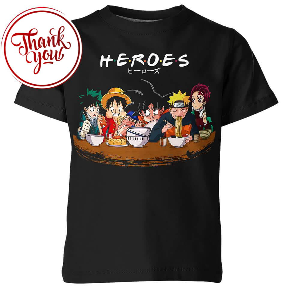 Mashup Heroes Anime 3D Print Unisex T-Shirt