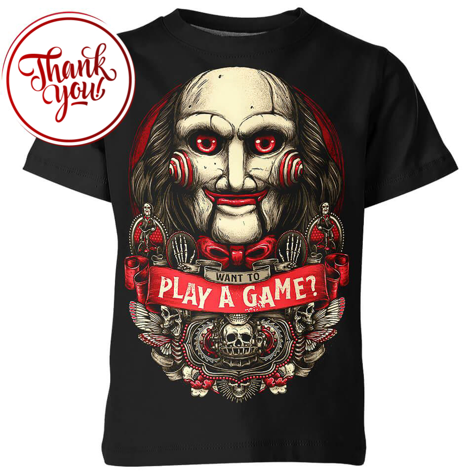 Jigsaw Horror Movies 3D Print Unisex T-Shirt