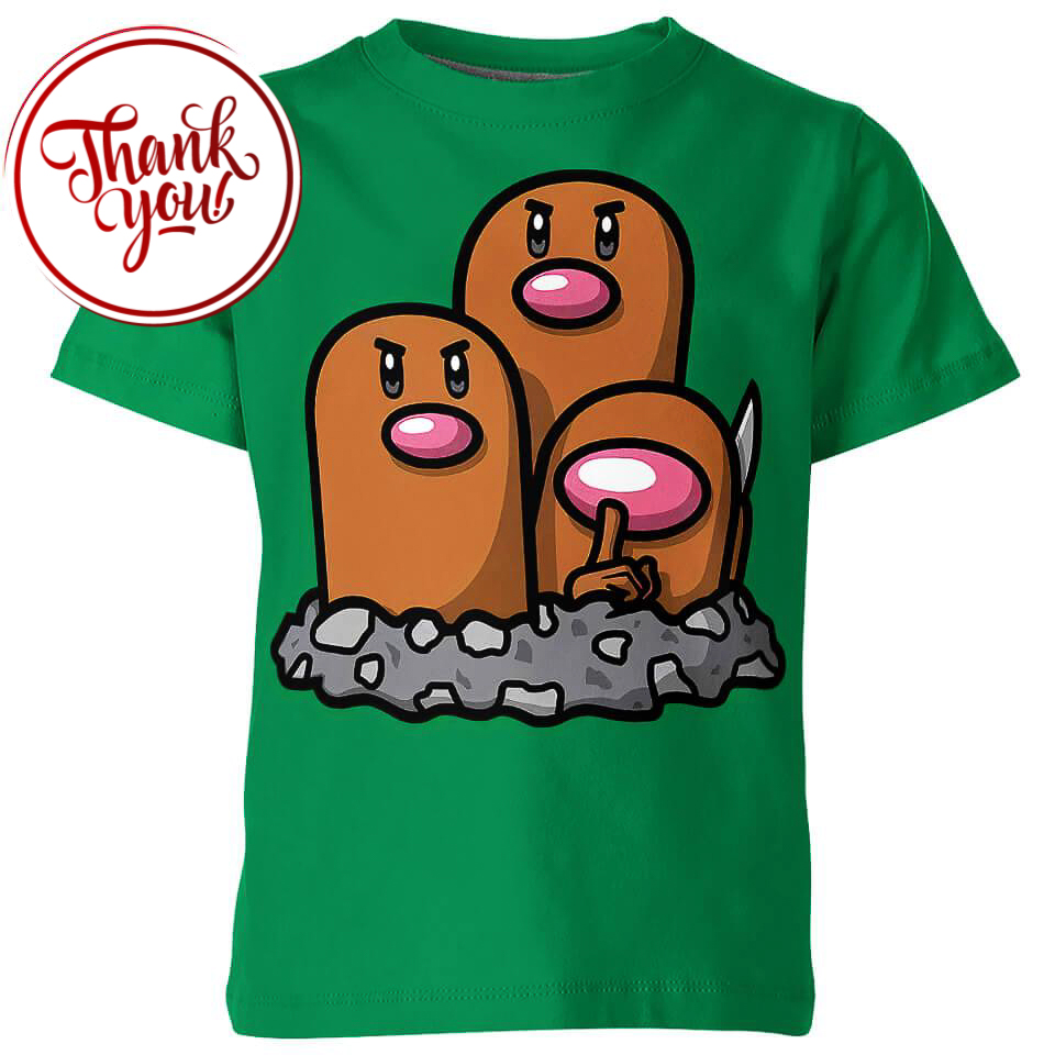 Dugtrio mix Among US 3D Print Unisex T-Shirt