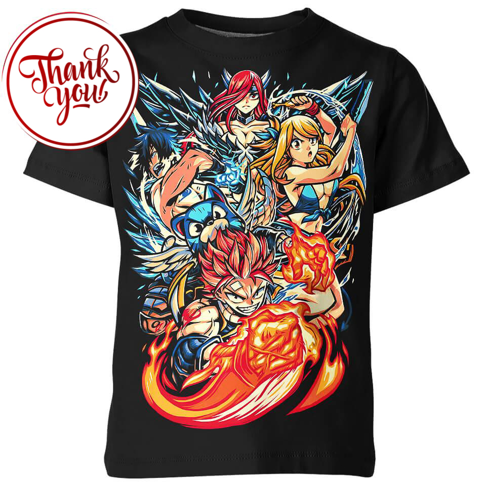 Outstanding Heroes in Fairy Tail 3D Print Unisex T-Shirt