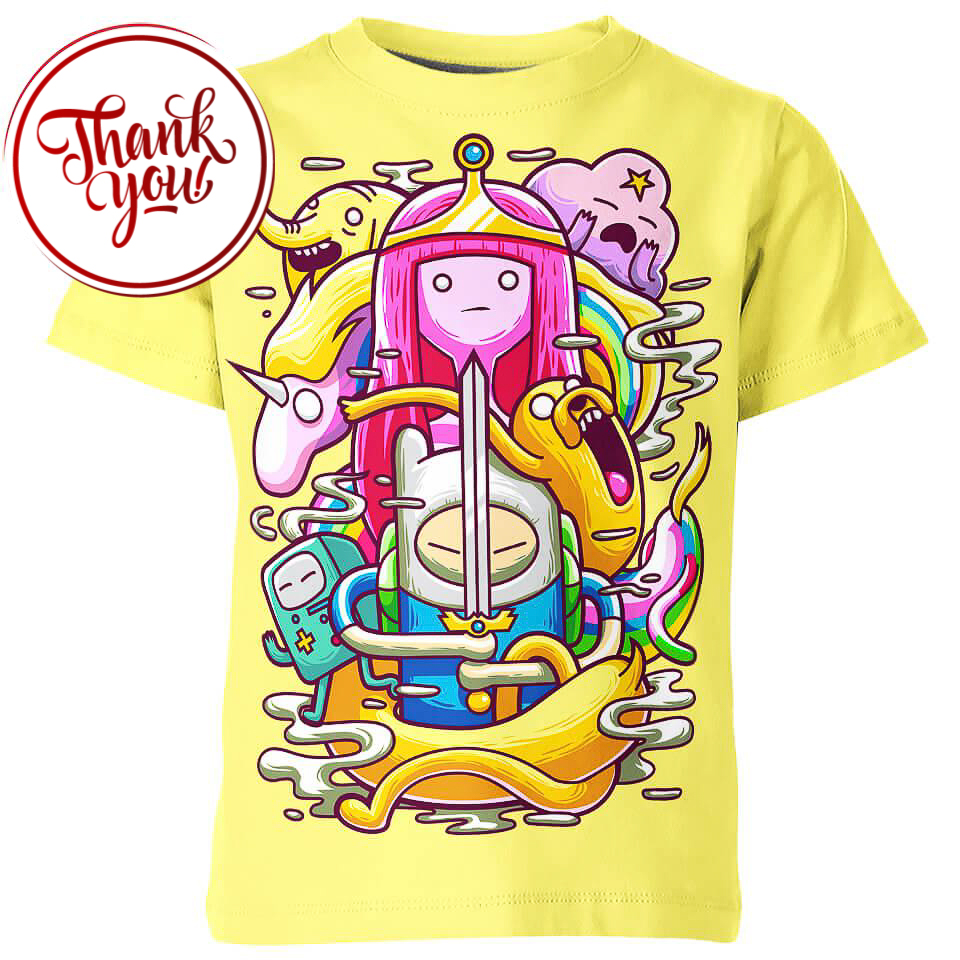 Cute Versions - Adventure Time 3D Print Unisex T-Shirt