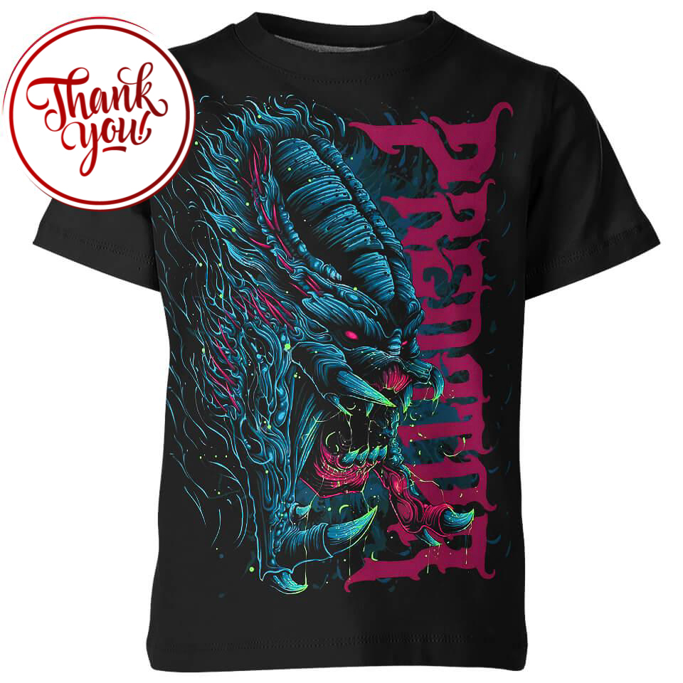 Demon Faced Predator 3D Print Unisex T-Shirt
