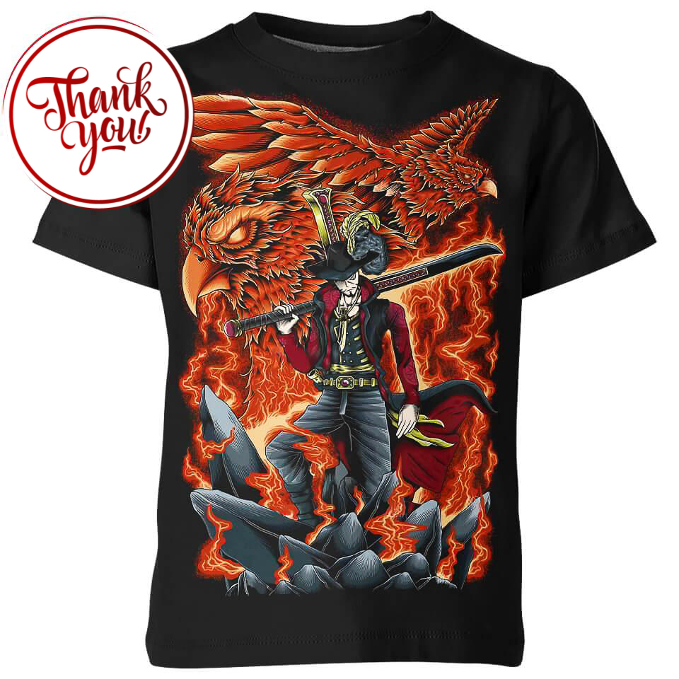 Mihawk Eagle One Piece 3D Print Unisex T-Shirt