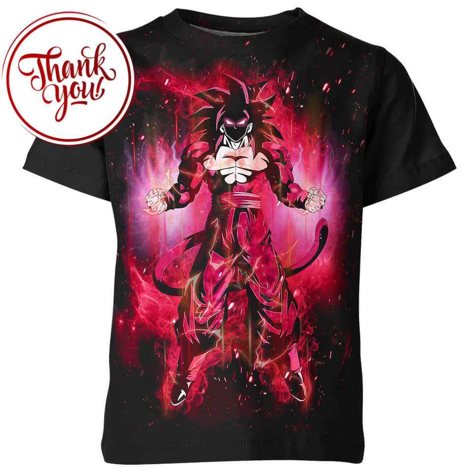 Dragon Ball Dark Glow Goku 3D Print Unisex T-Shirt