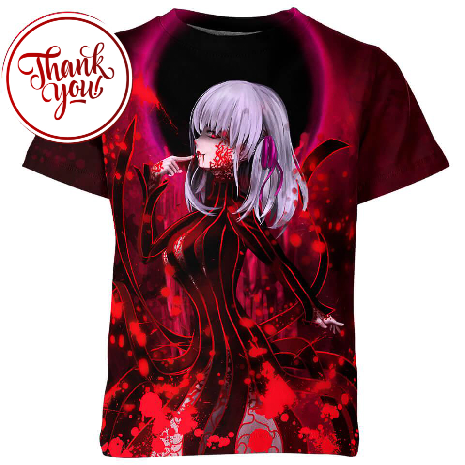Dark Sakura Fate Anime 3D Print Unisex T-Shirt