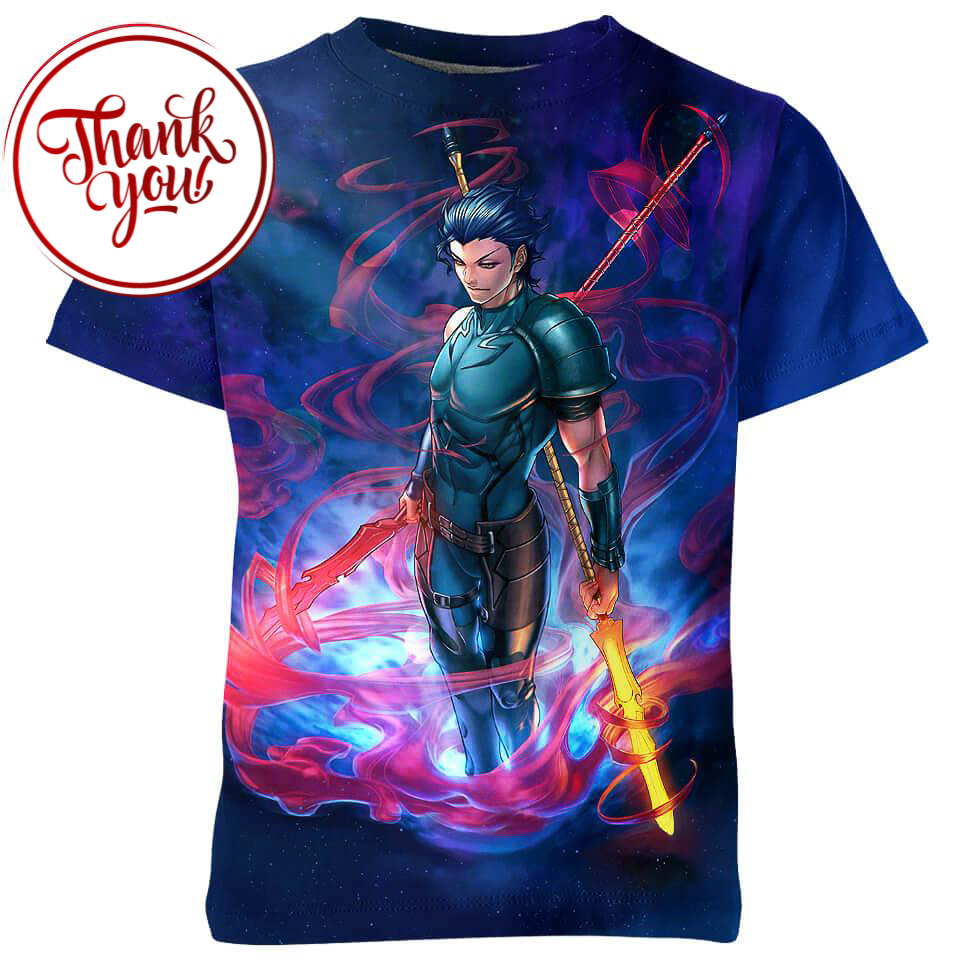 Diarmuid Fate Anime 3D Print Unisex T-Shirt
