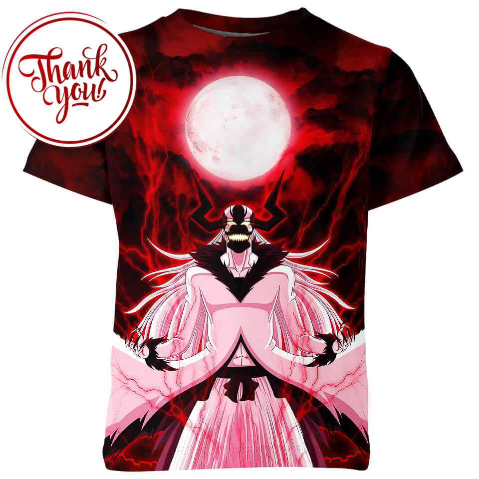 White Moon Ichigo 3D Print Unisex T-Shirt